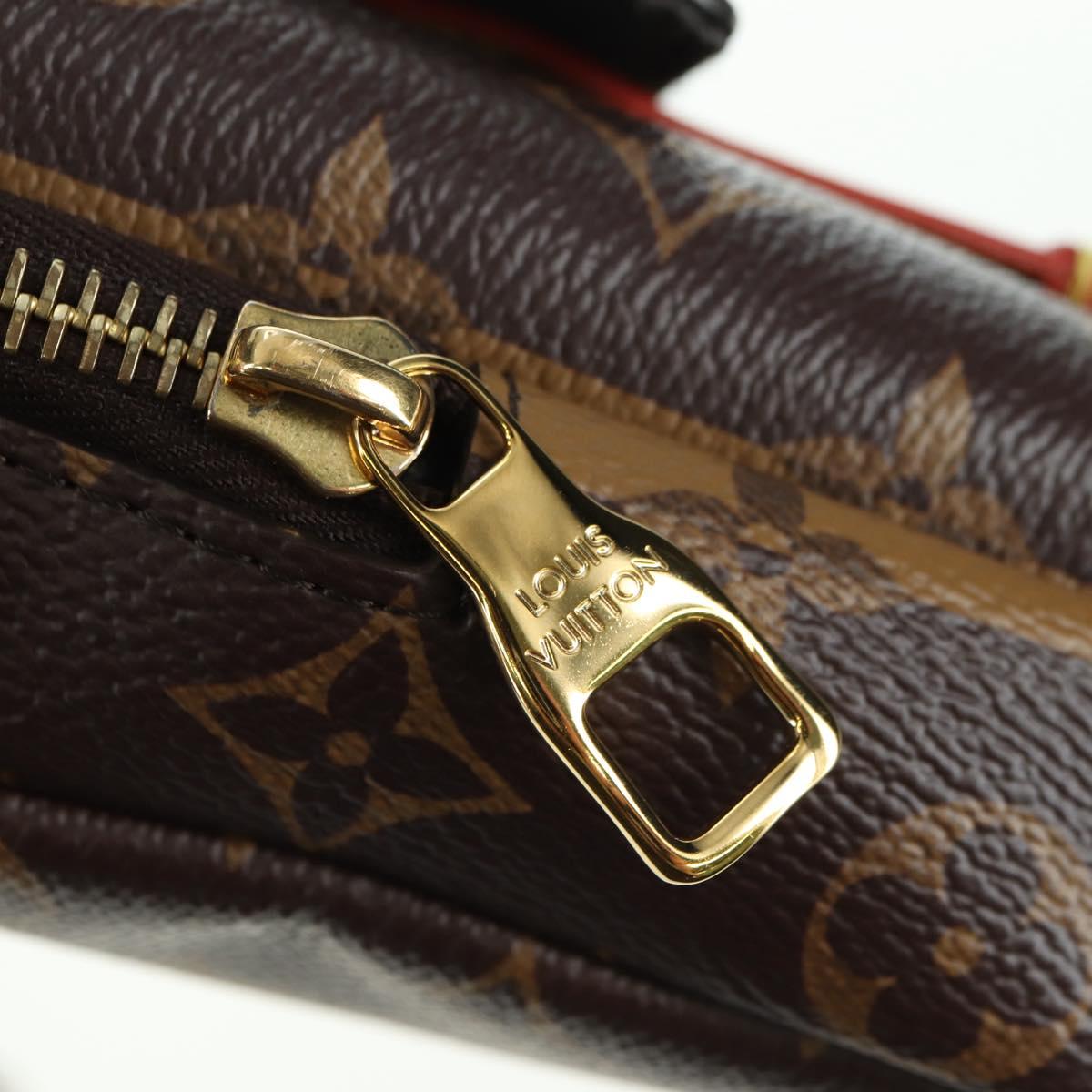 LOUIS VUITTON Monogram Stripe LVxNIGO Double Phone Pouch M81005 LV Auth 177632M