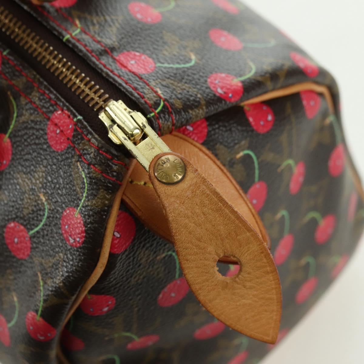 LOUIS VUITTON Monogram Cherry Speedy 25 Hand Bag M95009 LV Auth 177652SAV