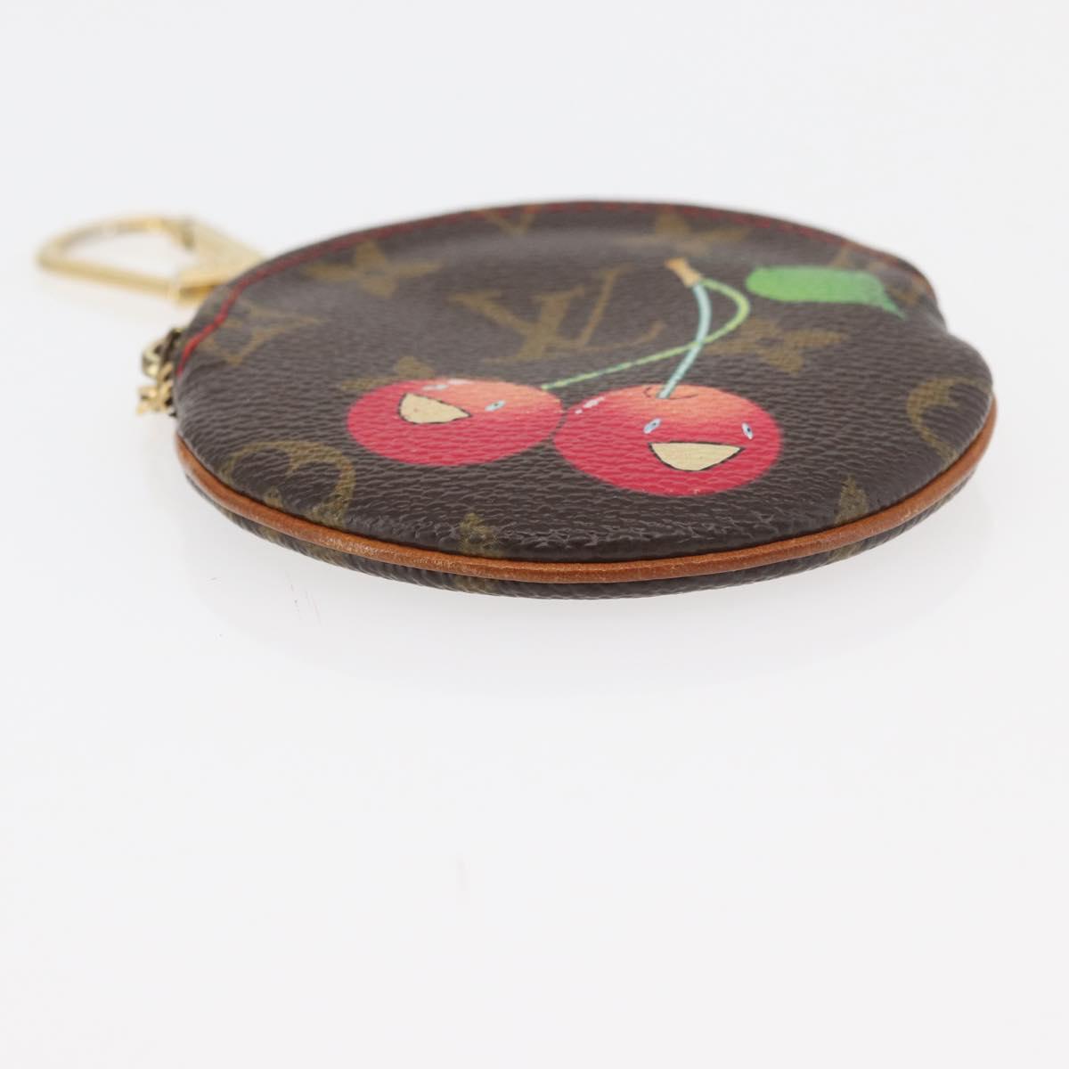 LOUIS VUITTON Monogram Cherry Porte Monnaie Ron Coin Purse M95043 Auth 177653V