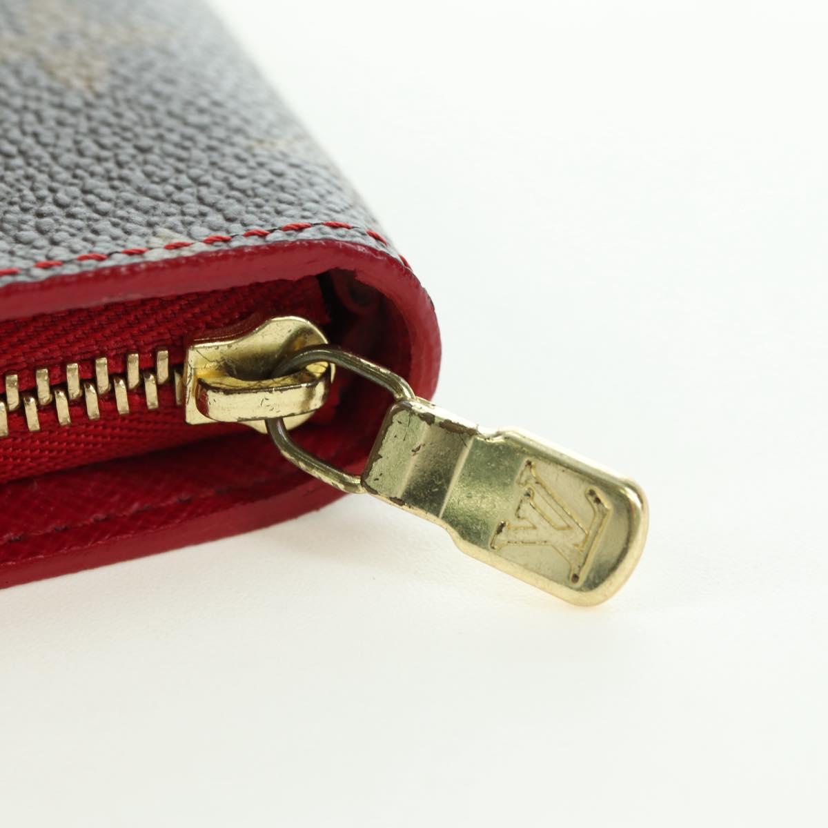 LOUIS VUITTON Monogram Cherry Porte Monnaie Zip Long Wallet M95006 Auth 177654V