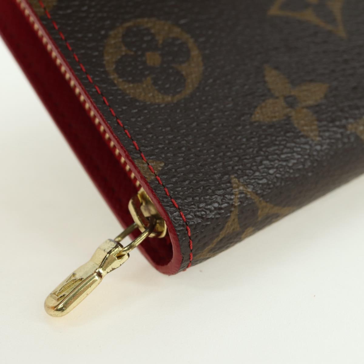 LOUIS VUITTON Monogram Cherry Porte Monnaie Zip Long Wallet M95006 Auth 177654V