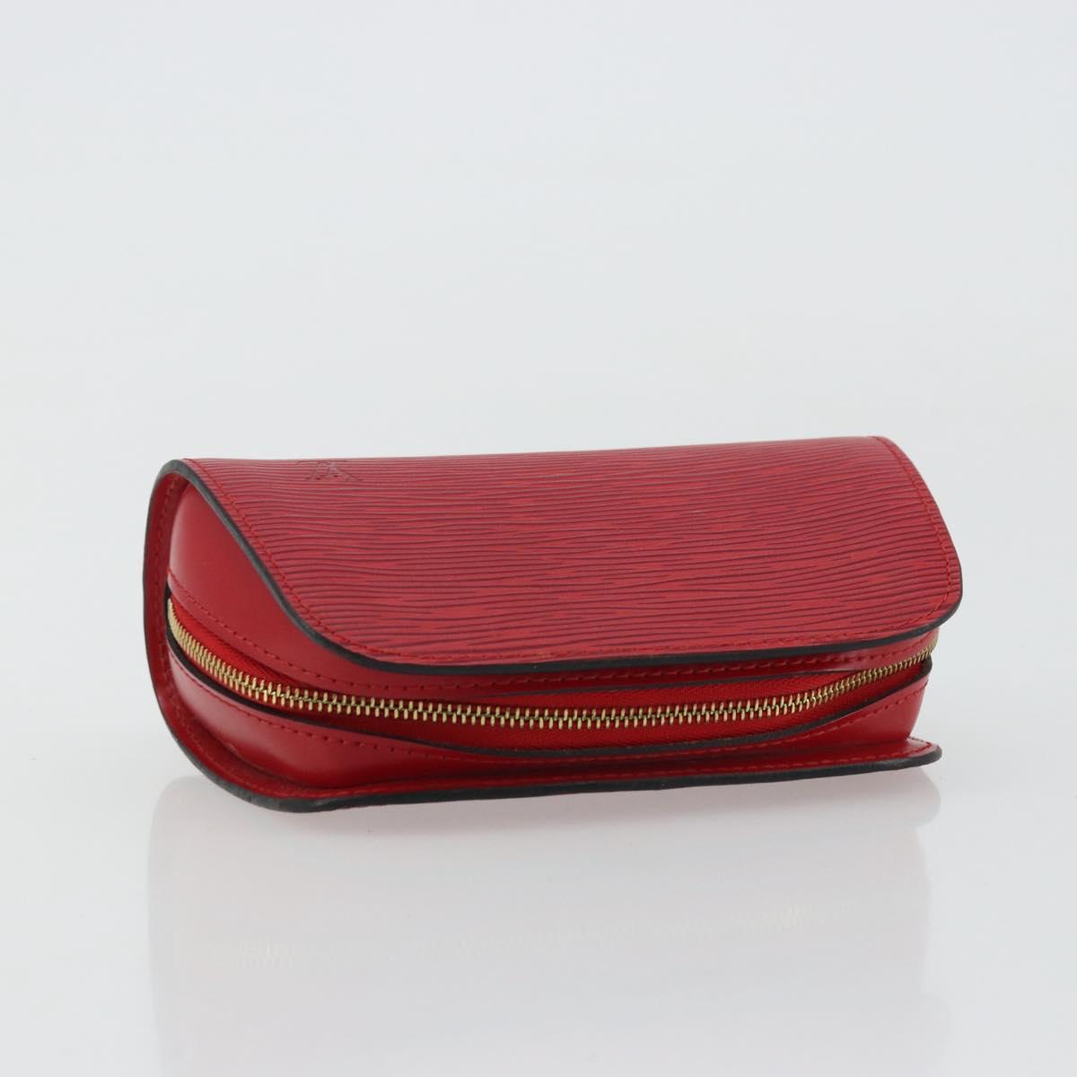 LOUIS VUITTON Epi Dauphine PM Pouch Castilian Red M48447 LV Auth 177655