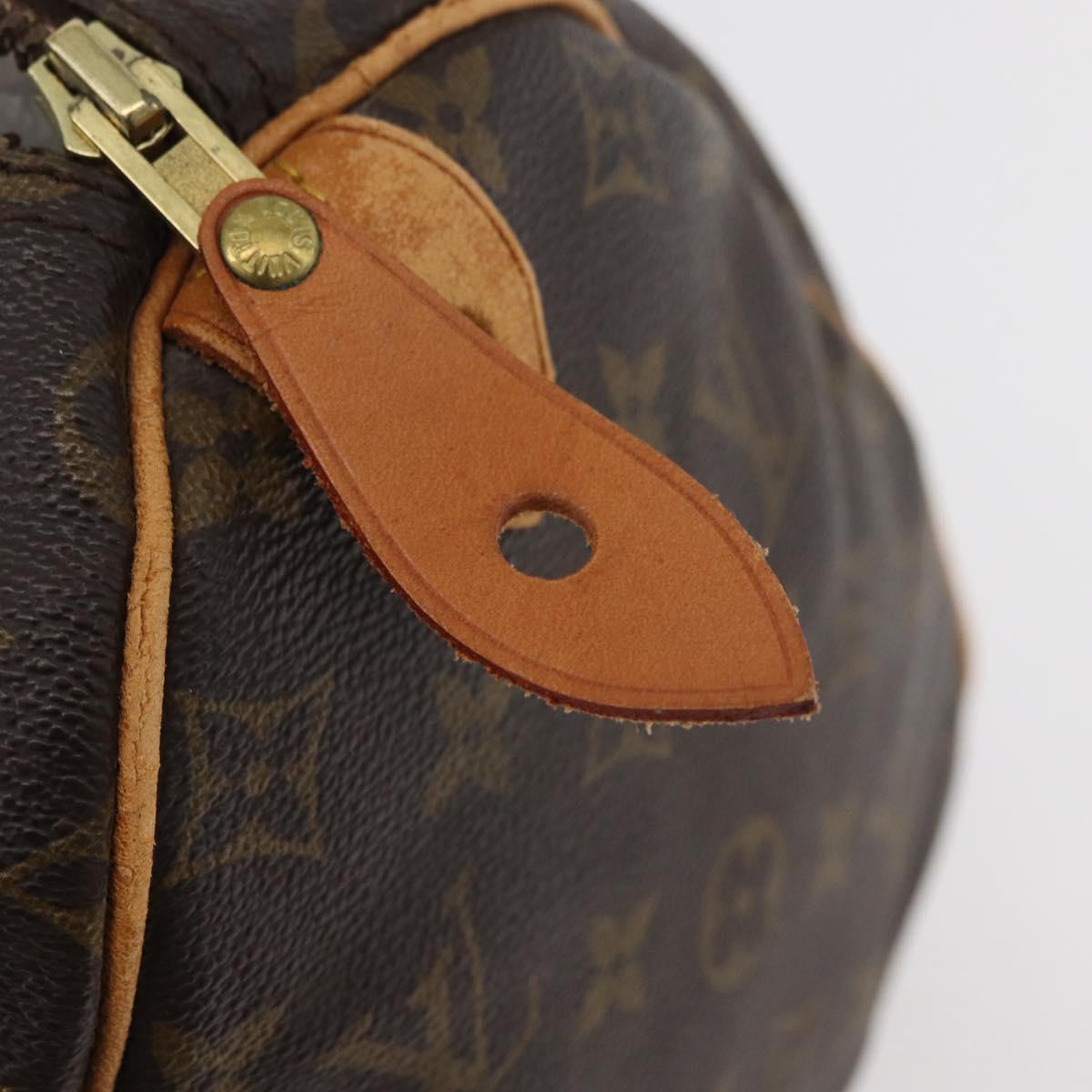 LOUIS VUITTON Monogram Speedy 30 Hand Bag M41526 LV Auth 177676