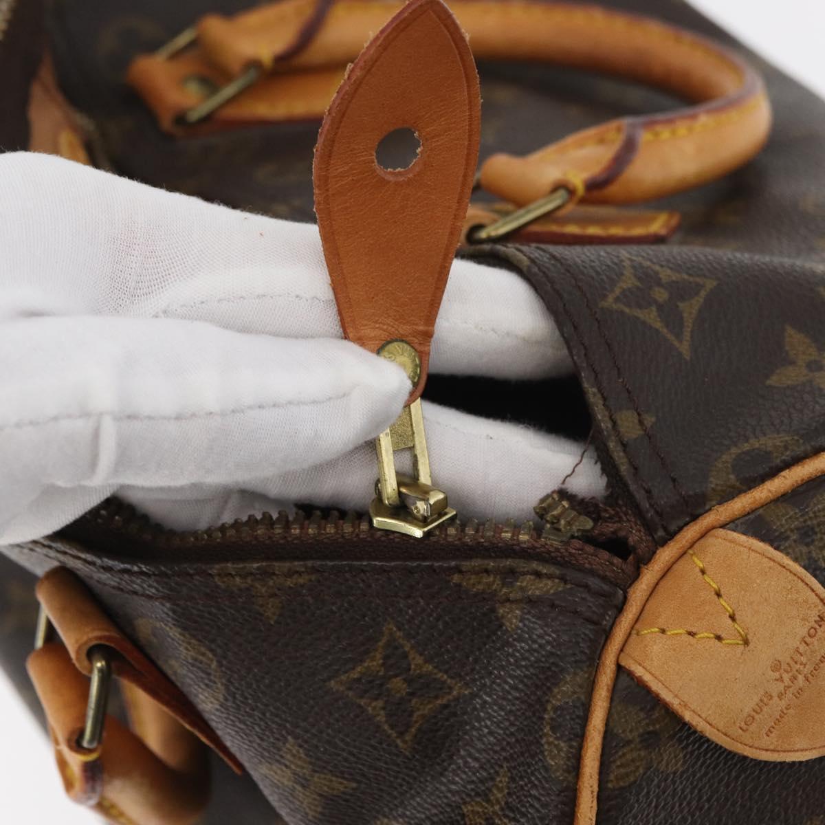 LOUIS VUITTON Monogram Speedy 30 Hand Bag M41526 LV Auth 177676