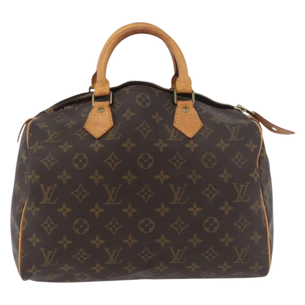 LOUIS VUITTON Monogram Speedy 30 Hand Bag M41526 LV Auth 177676