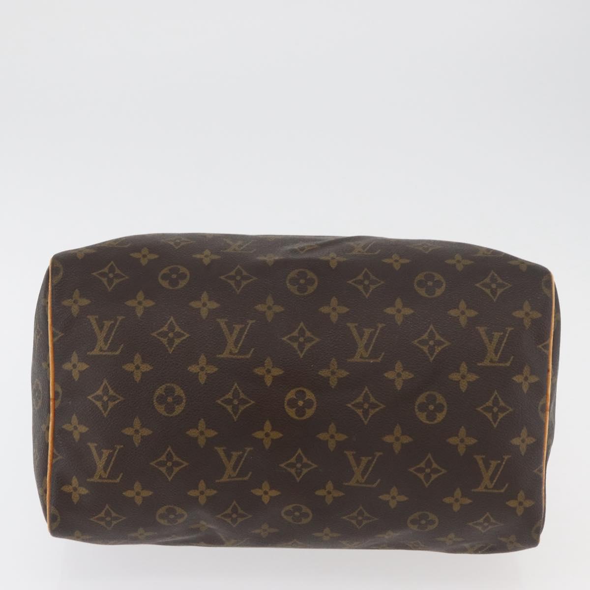 LOUIS VUITTON Monogram Speedy 30 Hand Bag M41526 LV Auth 177676