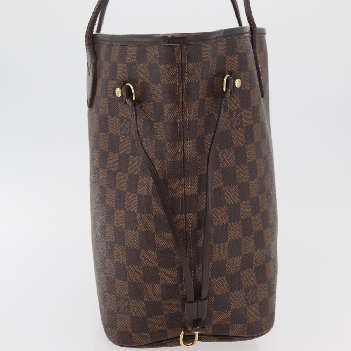 LOUIS VUITTON Damier Azur Neverfull MM Tote Bag N41605 LV Auth 177682