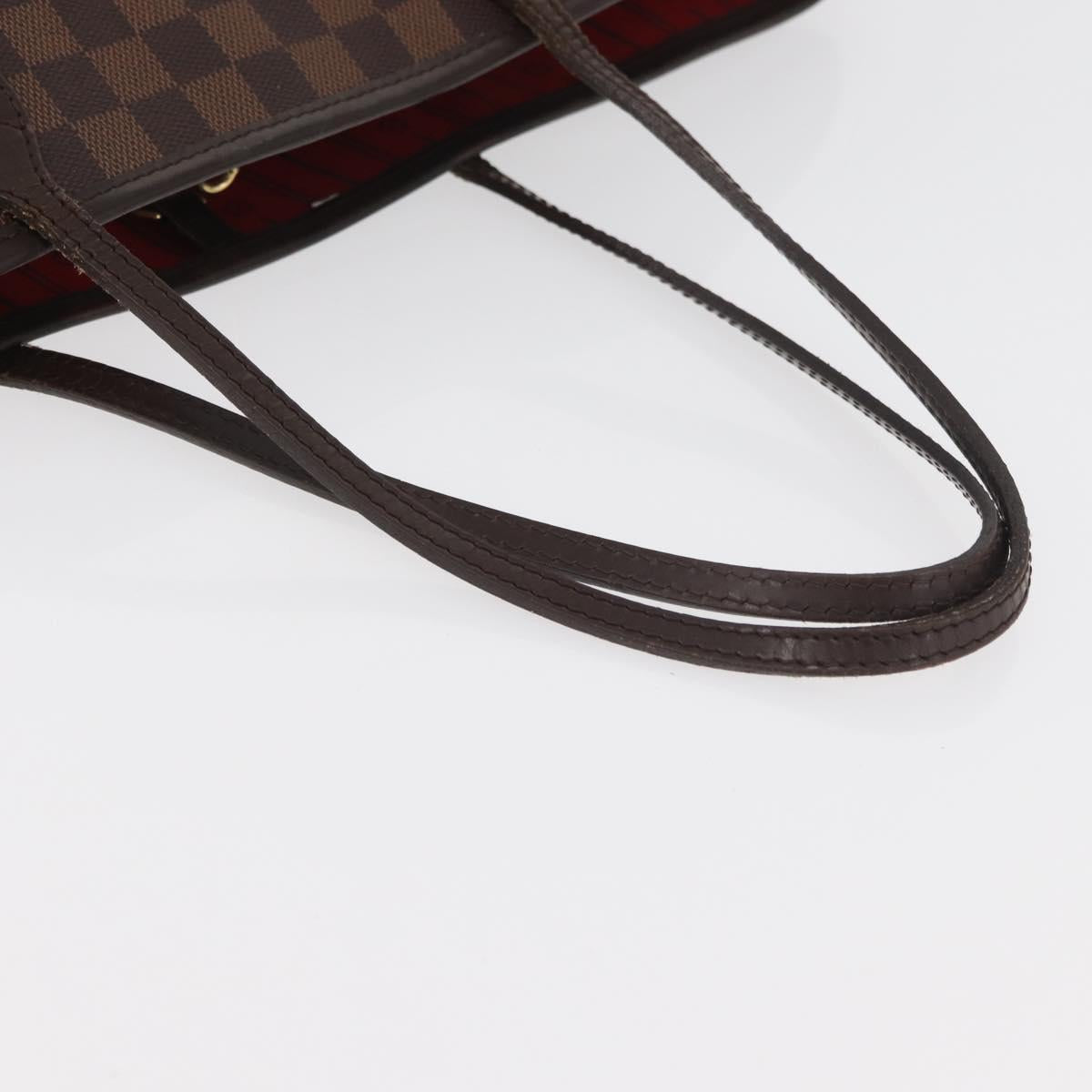 LOUIS VUITTON Damier Azur Neverfull MM Tote Bag N41605 LV Auth 177682
