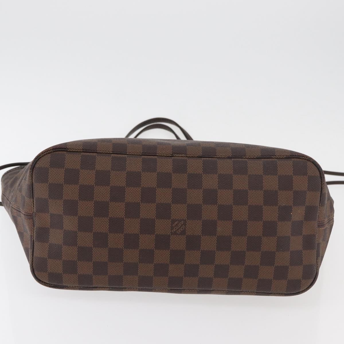 LOUIS VUITTON Damier Azur Neverfull MM Tote Bag N41605 LV Auth 177682