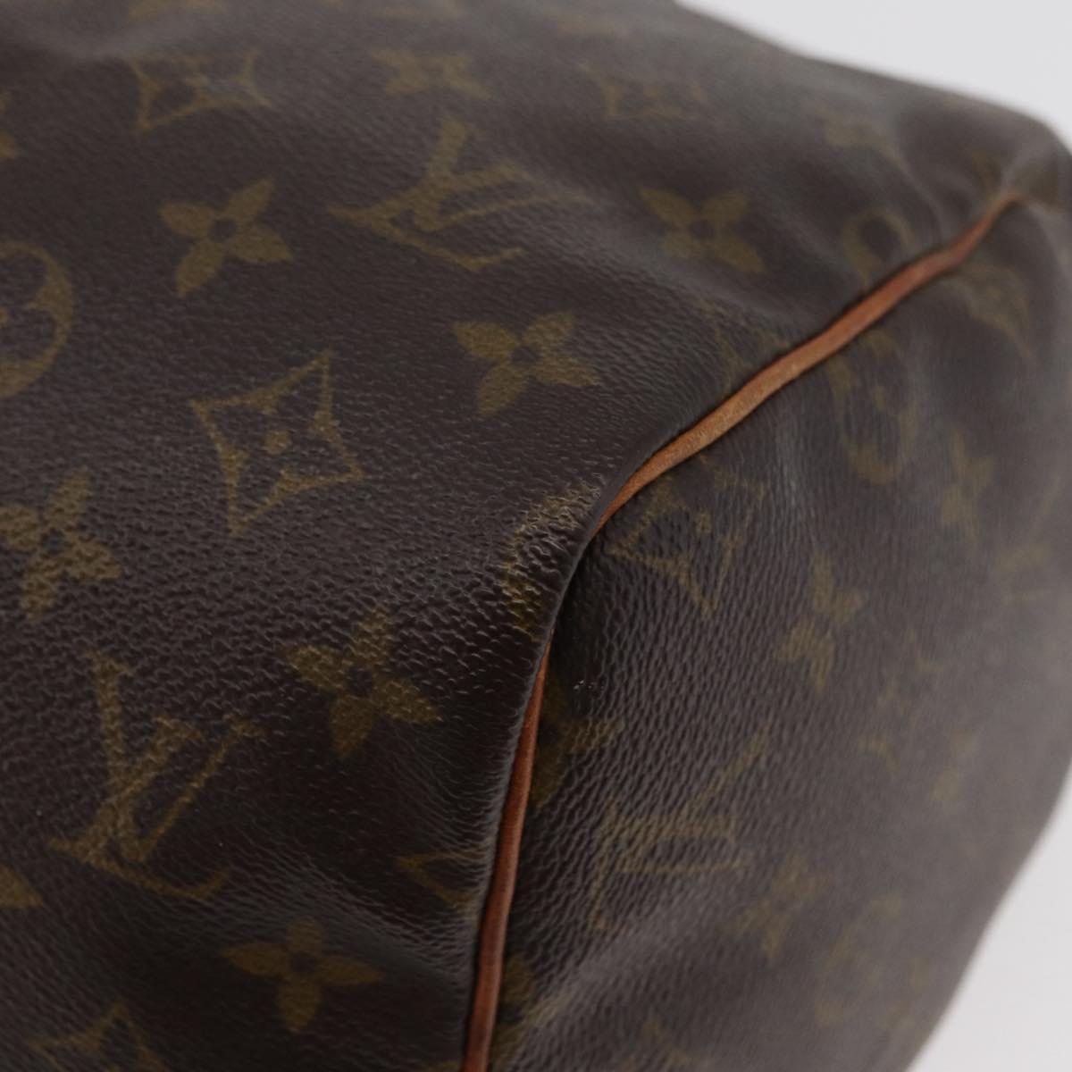 LOUIS VUITTON Monogram Speedy 30 Hand Bag M41526 LV Auth 177683