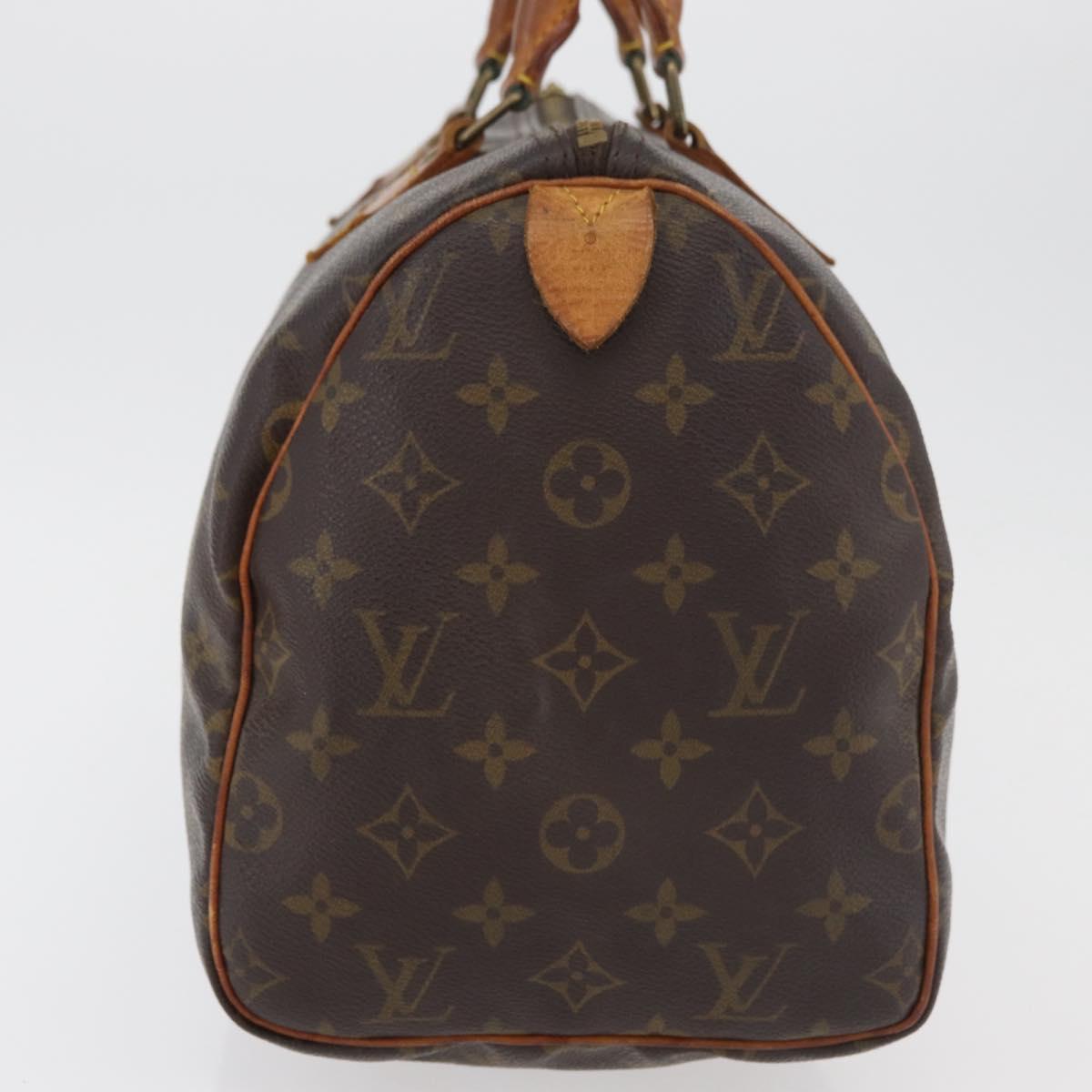 LOUIS VUITTON Monogram Speedy 30 Hand Bag M41526 LV Auth 177683