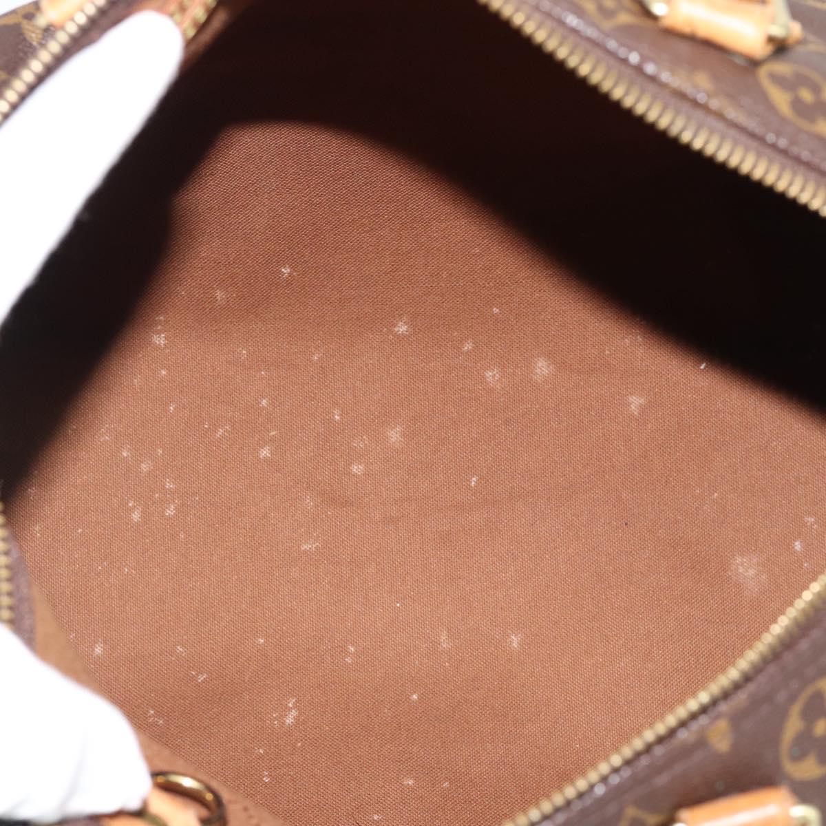 LOUIS VUITTON Monogram Speedy 30 Hand Bag M41526 LV Auth 177699