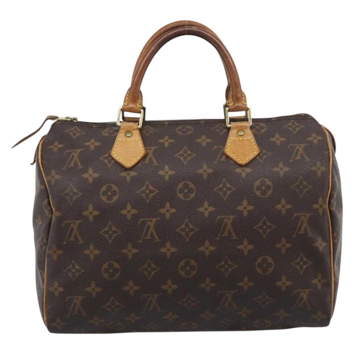 LOUIS VUITTON Monogram Speedy 30 Hand Bag M41526 LV Auth 177699