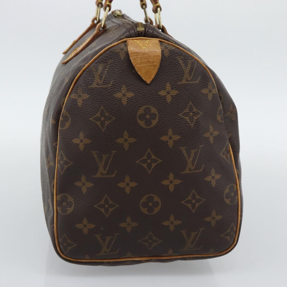 LOUIS VUITTON Monogram Speedy 30 Hand Bag M41526 LV Auth 177699