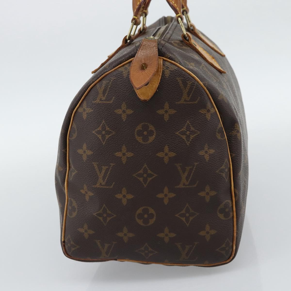 LOUIS VUITTON Monogram Speedy 30 Hand Bag M41526 LV Auth 177699