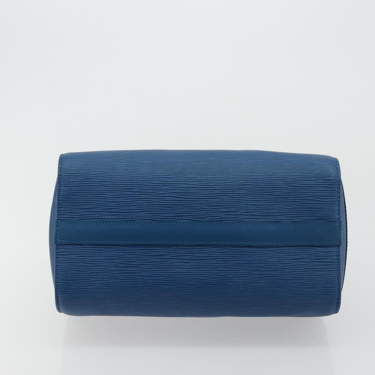 LOUIS VUITTON Epi Speedy 25 Hand Bag Toledo Blue M43015 LV Auth 177728A