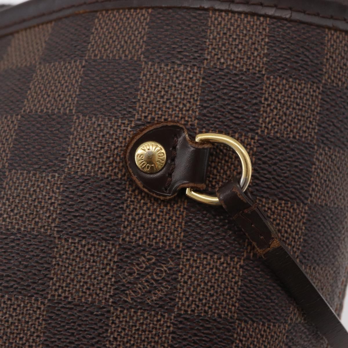 LOUIS VUITTON Damier Azur Neverfull MM Tote Bag N41605 LV Auth 177742