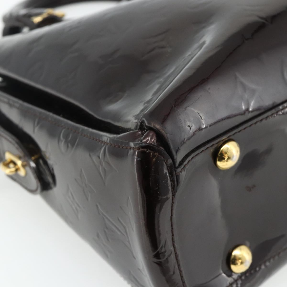 LOUIS VUITTON Monogram Vernis Melrose Avenue Bag Rouge Favist M91390 Auth 177745