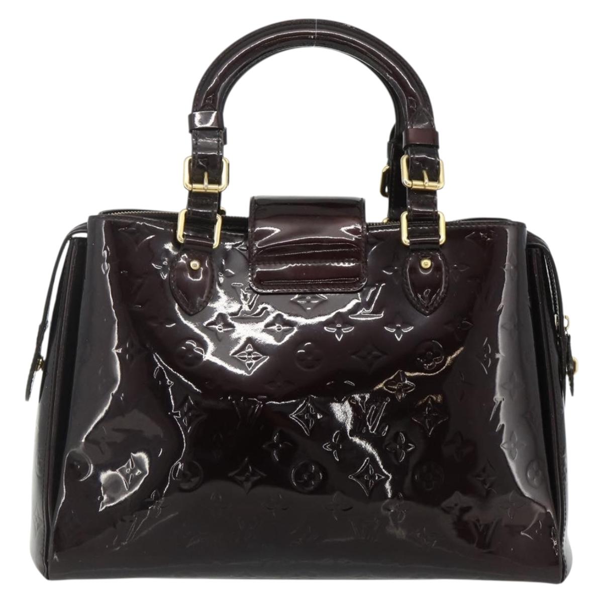 LOUIS VUITTON Monogram Vernis Melrose Avenue Bag Rouge Favist M91390 Auth 177745