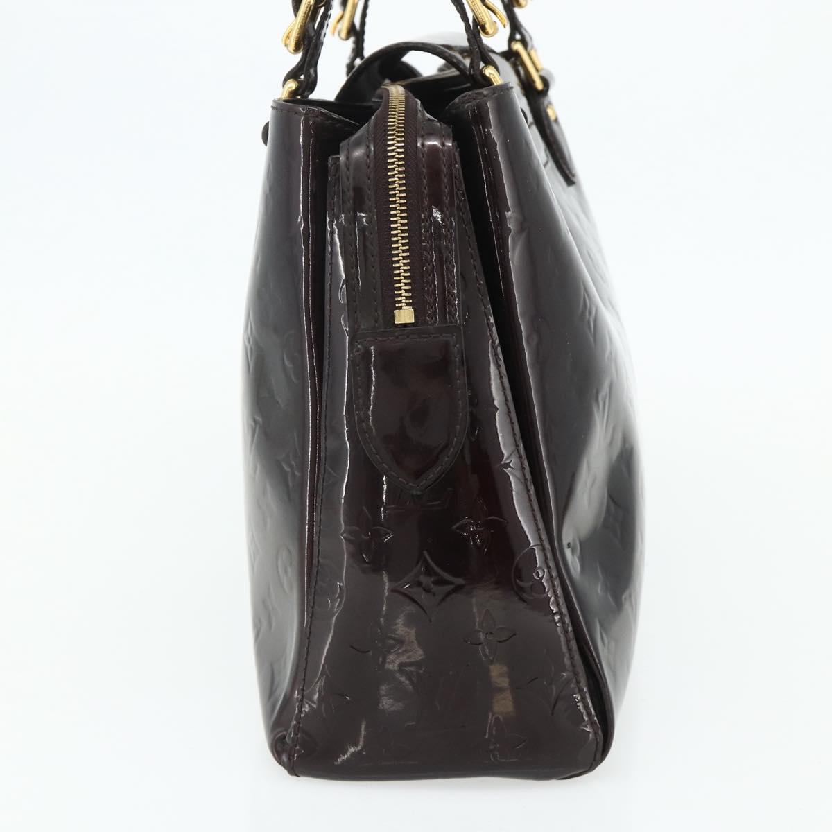 LOUIS VUITTON Monogram Vernis Melrose Avenue Bag Rouge Favist M91390 Auth 177745