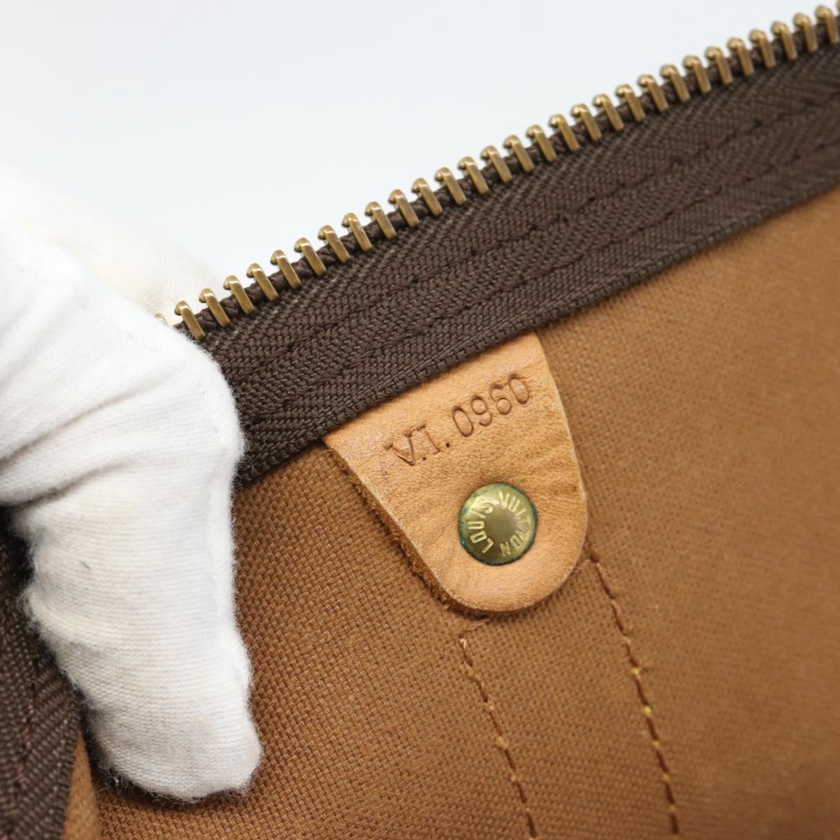 LOUIS VUITTON Monogram Keepall Bandouliere 55 Boston Bag M41414 LV Auth 177780