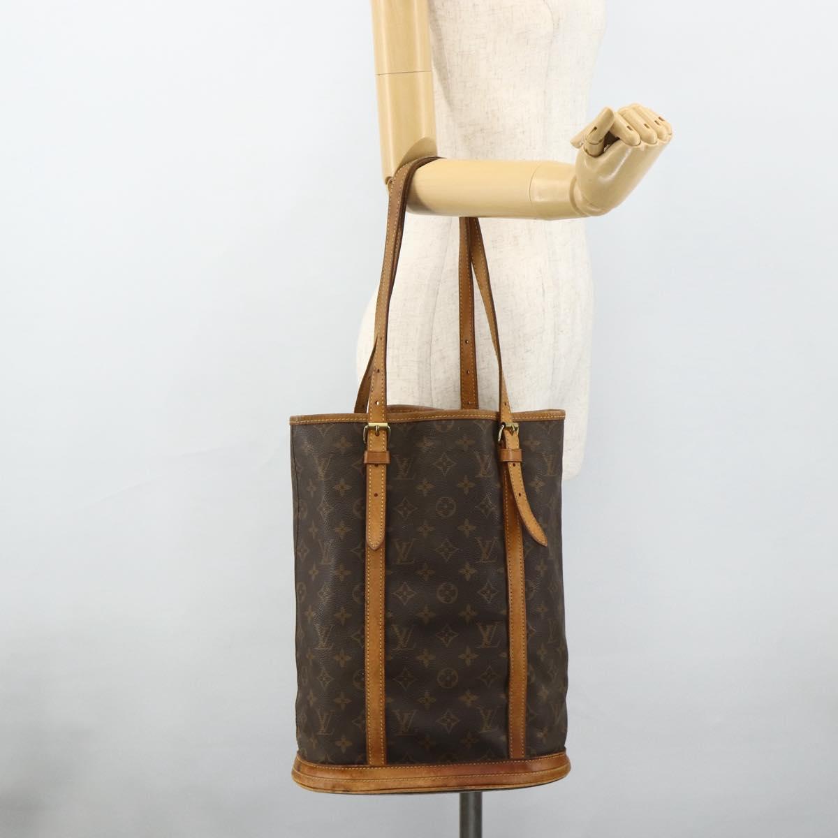 LOUIS VUITTON Monogram Bucket GM Shoulder Bag M42236 LV Auth 177783