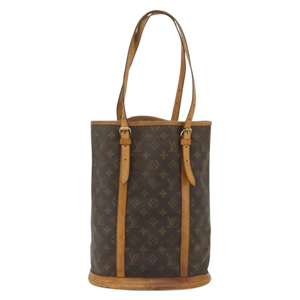 LOUIS VUITTON Monogram Bucket GM Shoulder Bag M42236 LV Auth 177783