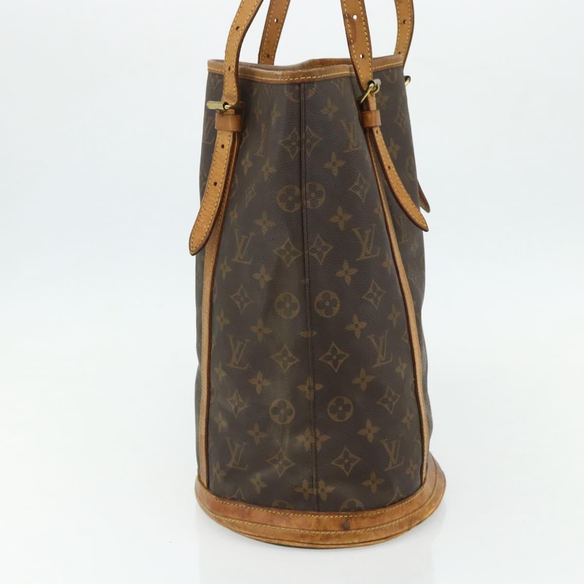 LOUIS VUITTON Monogram Bucket GM Shoulder Bag M42236 LV Auth 177783