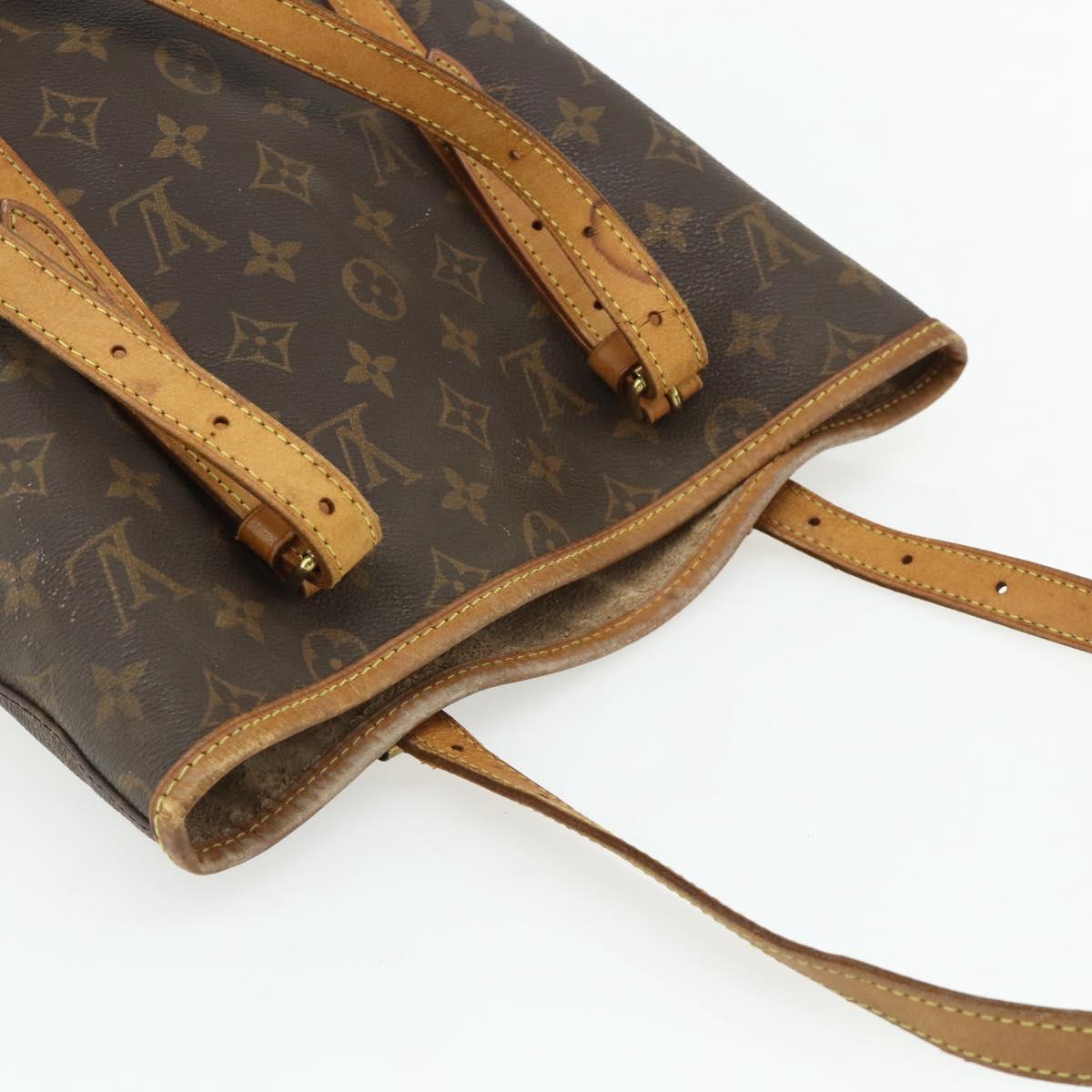 LOUIS VUITTON Monogram Bucket GM Shoulder Bag M42236 LV Auth 177783