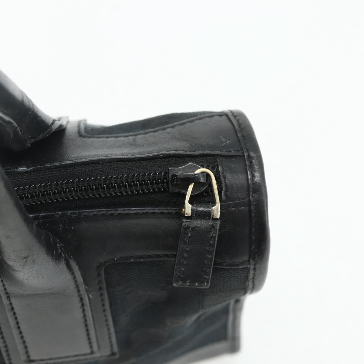GUCCI GG Canvas Tote Bag Black Gold Auth 177786