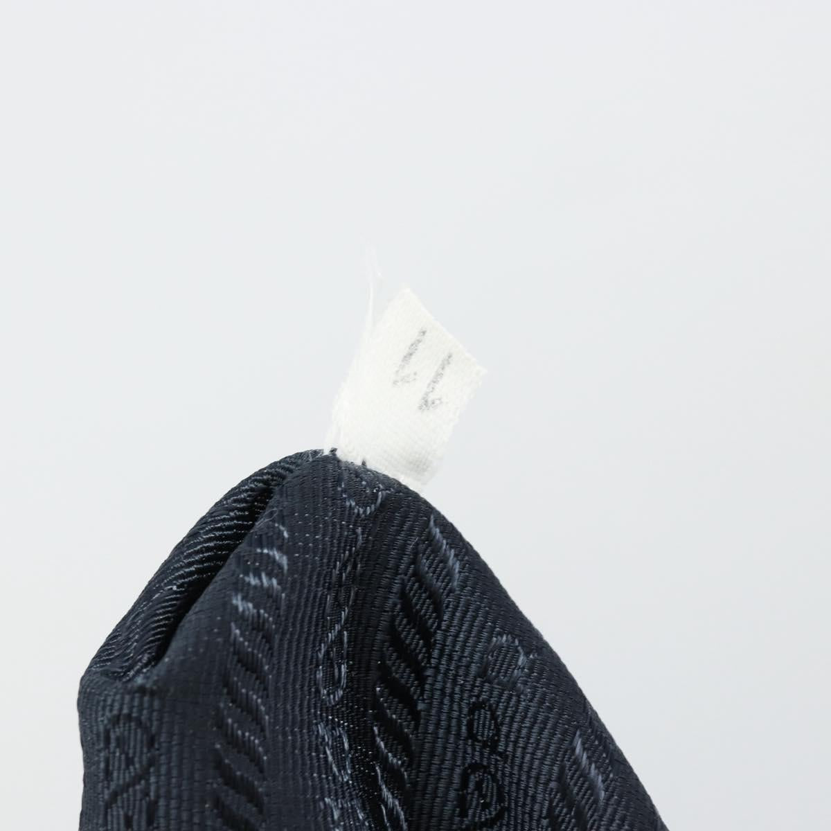 PRADA Backpack Nylon Navy Silver Auth 177799
