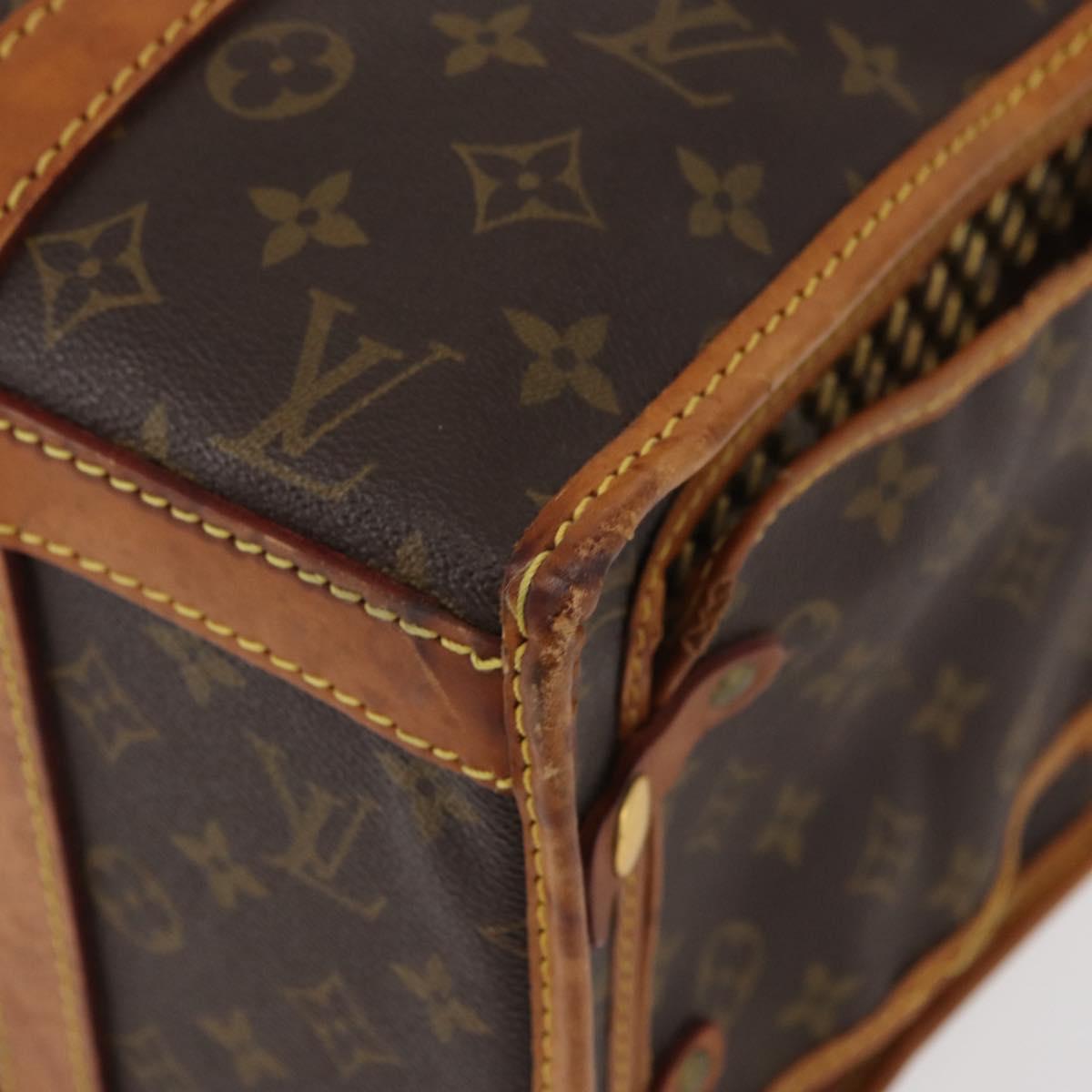 LOUIS VUITTON Monogram Sac Shan 40 Pet Carry M42024 LV Auth 177806