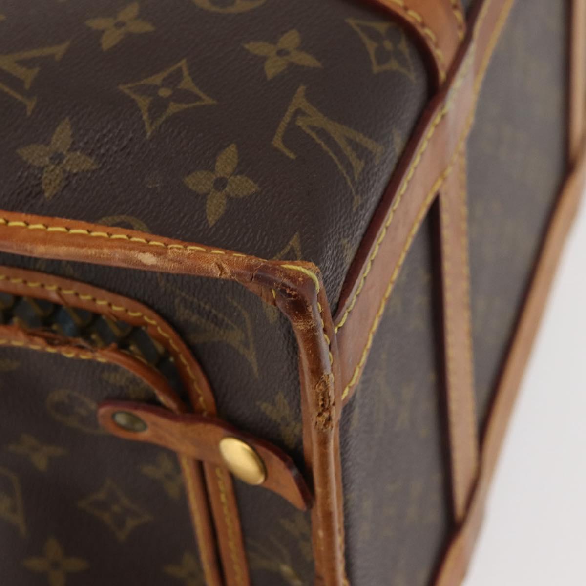 LOUIS VUITTON Monogram Sac Shan 40 Pet Carry M42024 LV Auth 177806