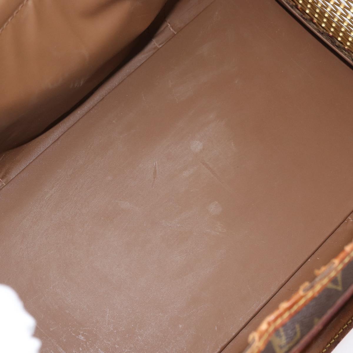 LOUIS VUITTON Monogram Sac Shan 40 Pet Carry M42024 LV Auth 177806