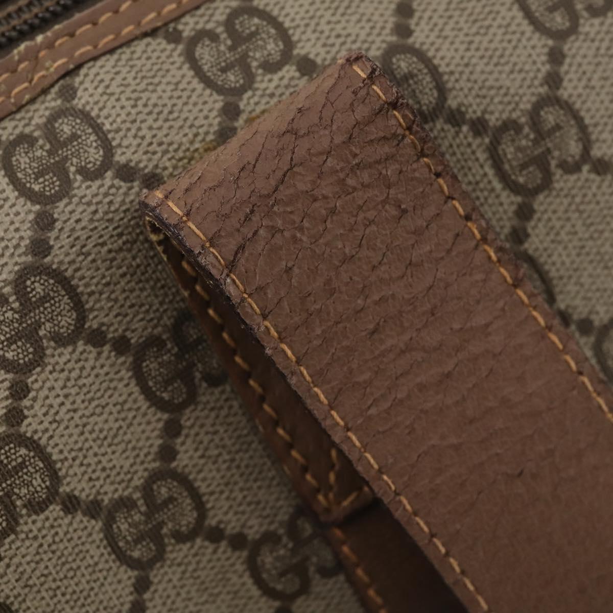 GUCCI GG Supreme Boston Bag Beige Gold 012 1095 6080 Auth 177807