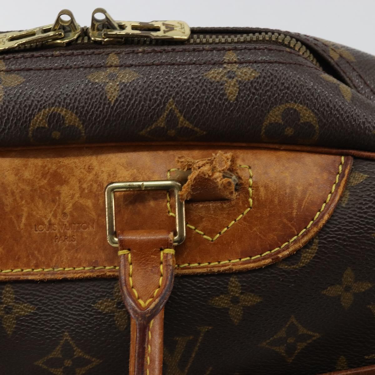 LOUIS VUITTON Monogram Deauville Hand Bag M47270 LV Auth 177819