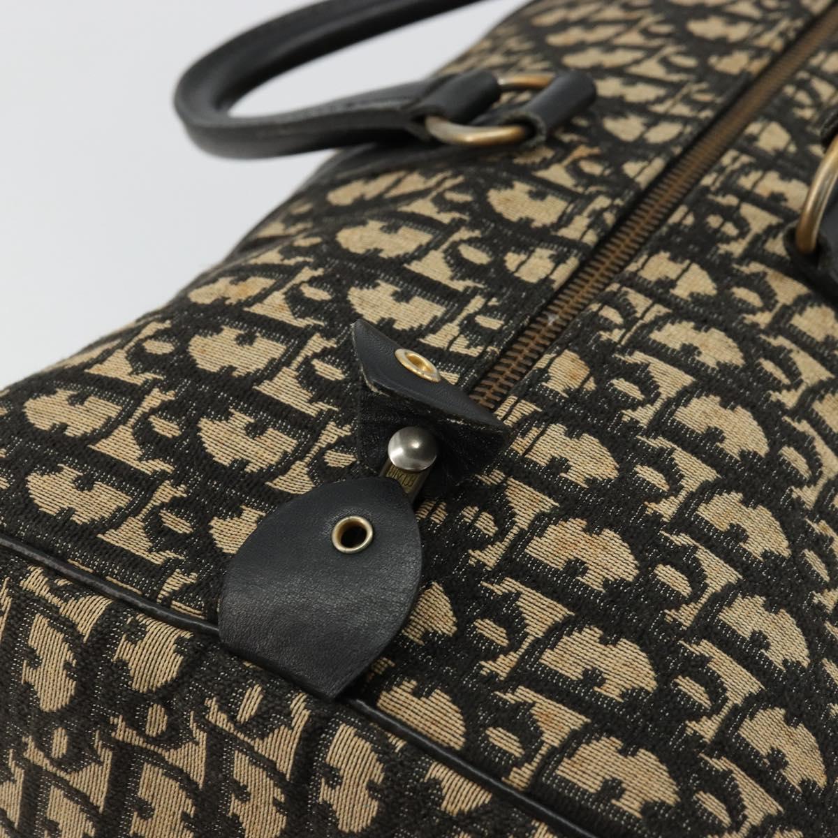 Christian Dior Trotter Canvas Boston Bag Navy Auth 177823