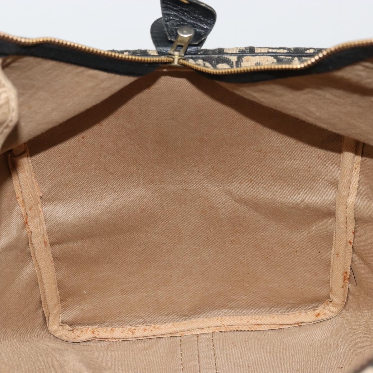Christian Dior Trotter Canvas Boston Bag Navy Auth 177823