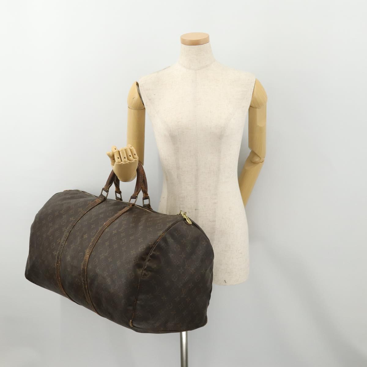LOUIS VUITTON Monogram Keepall 60 Boston Bag M41422 LV Auth 177829