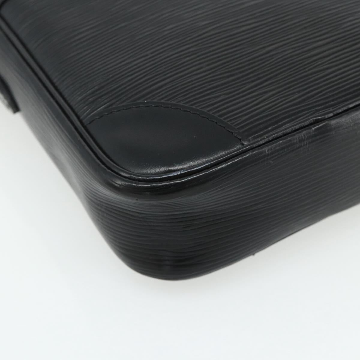LOUIS VUITTON Epi Danube Shoulder Bag Black M45632 LV Auth 177835A