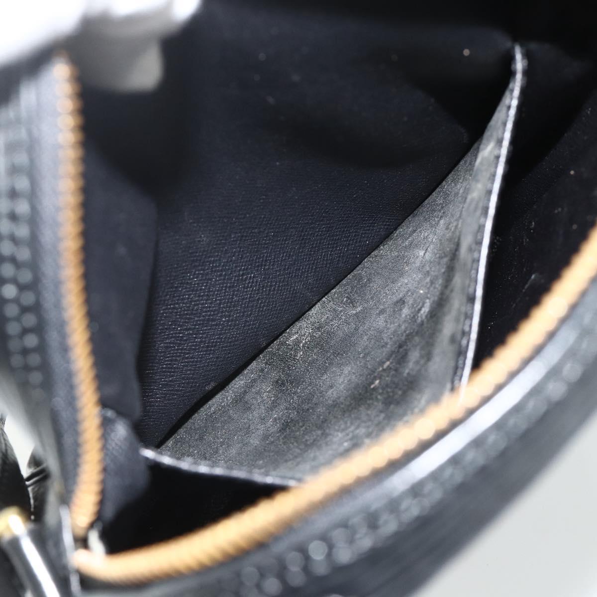 LOUIS VUITTON Epi Danube Shoulder Bag Black M45632 LV Auth 177835A