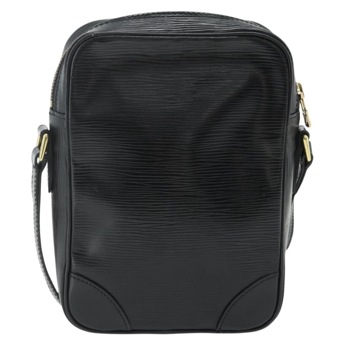 LOUIS VUITTON Epi Danube Shoulder Bag Black M45632 LV Auth 177835A