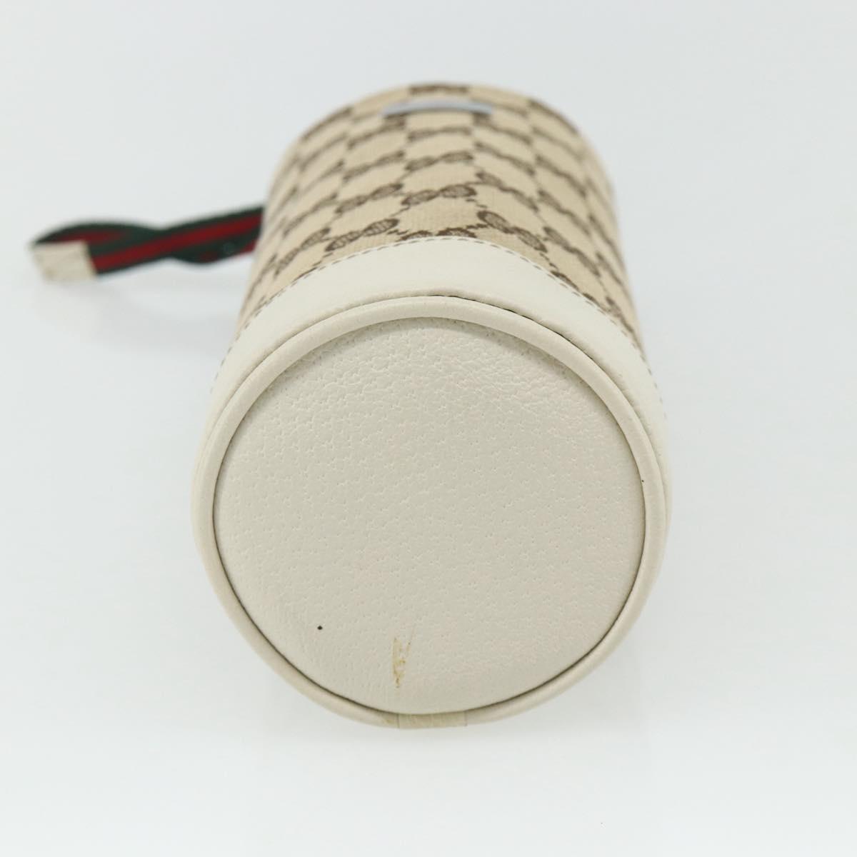 GUCCI GG Canvas Bottle Case Beige Auth 177865A