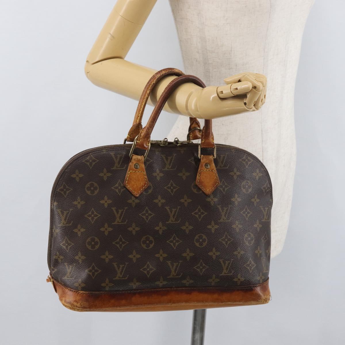 LOUIS VUITTON Monogram Alma Hand Bag M51130 LV Auth 177866