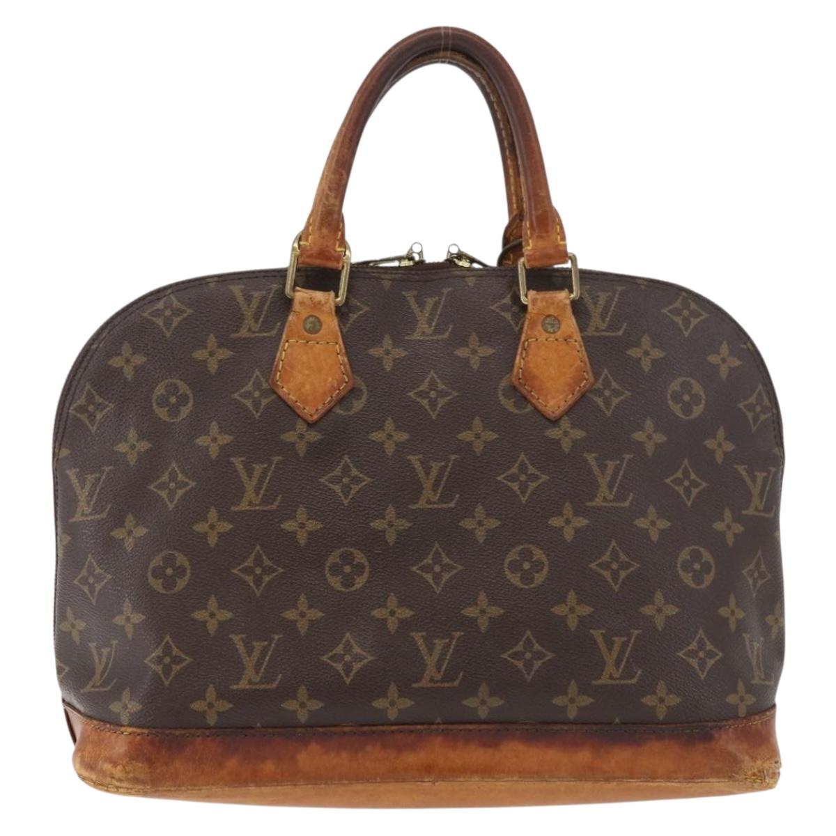 LOUIS VUITTON Monogram Alma Hand Bag M51130 LV Auth 177866