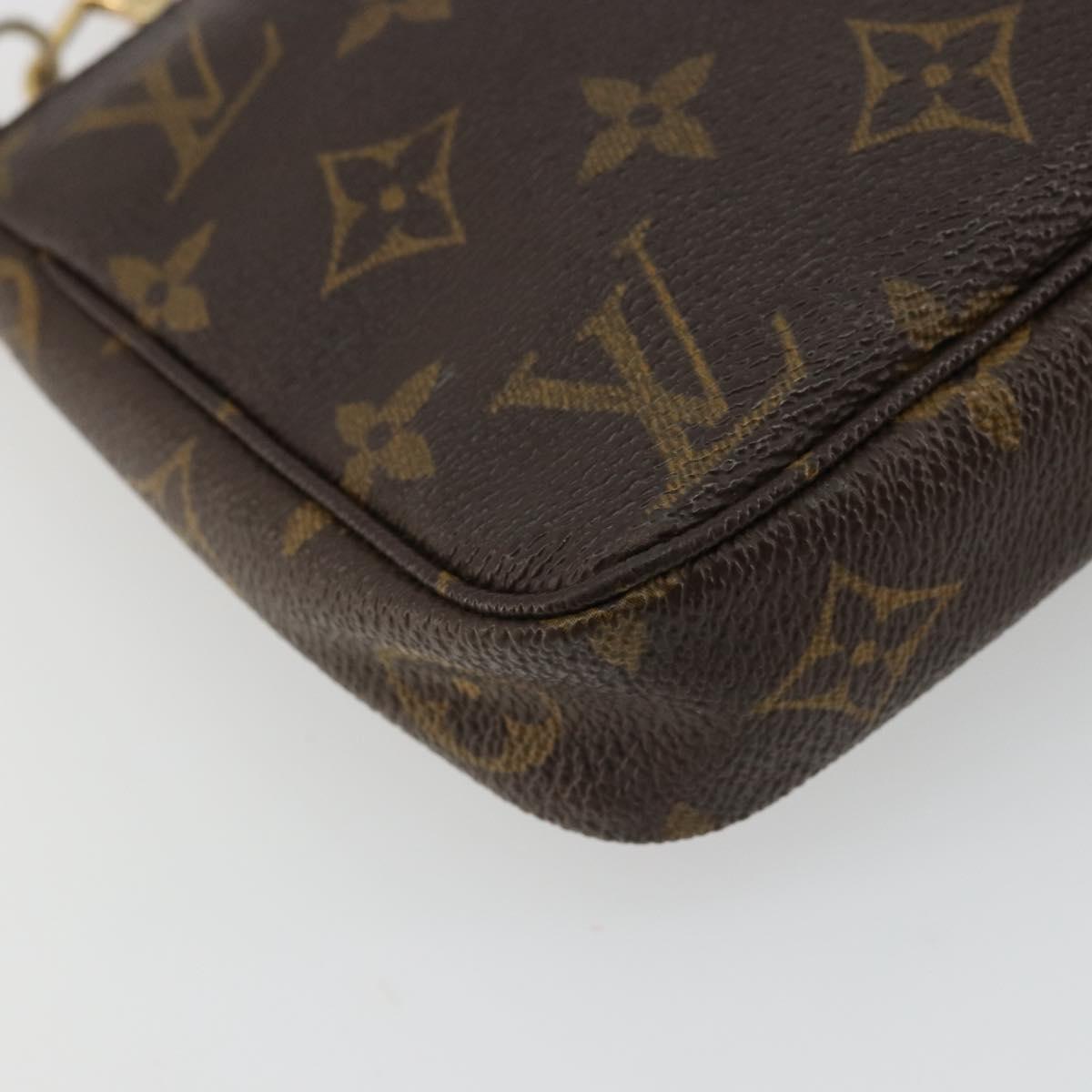 LOUIS VUITTON Monogram Pochette Accessoires Pouch M51980 LV Auth 177869