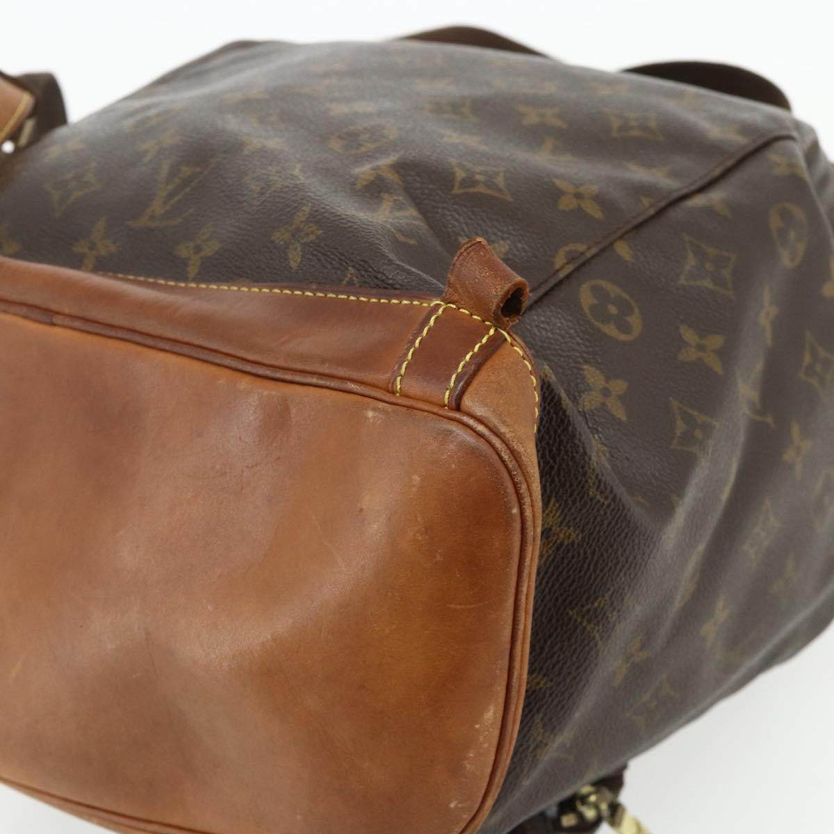 LOUIS VUITTON Monogram Montsouris GM Backpack M51135 LV Auth 177889