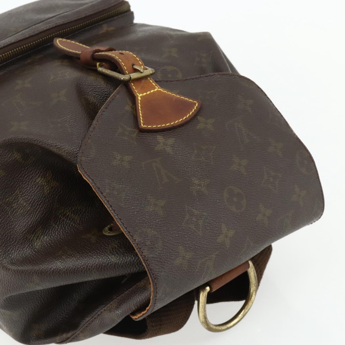 LOUIS VUITTON Monogram Montsouris GM Backpack M51135 LV Auth 177889