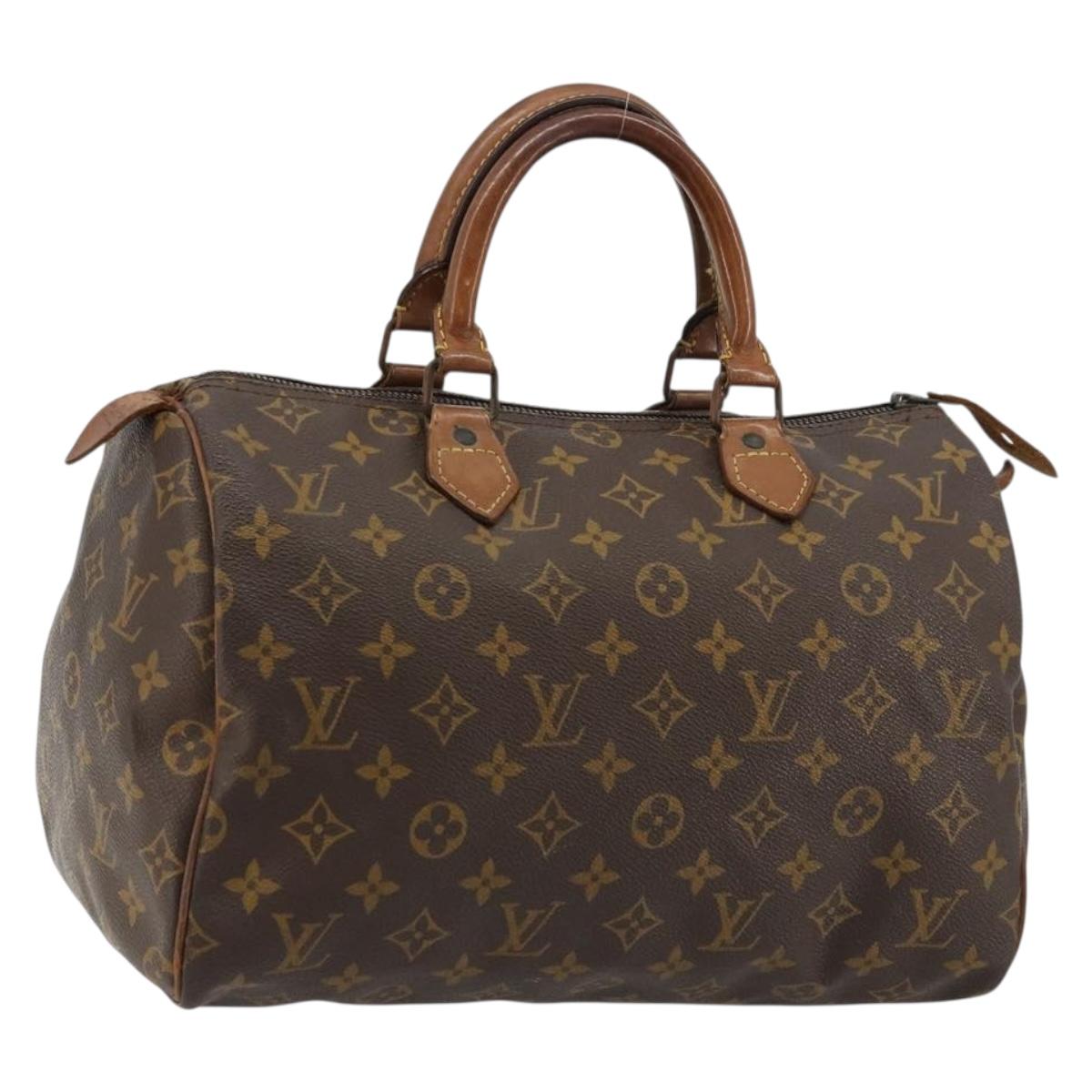 LOUIS VUITTON Monogram Speedy 30 Hand Bag M41526 LV Auth 177891