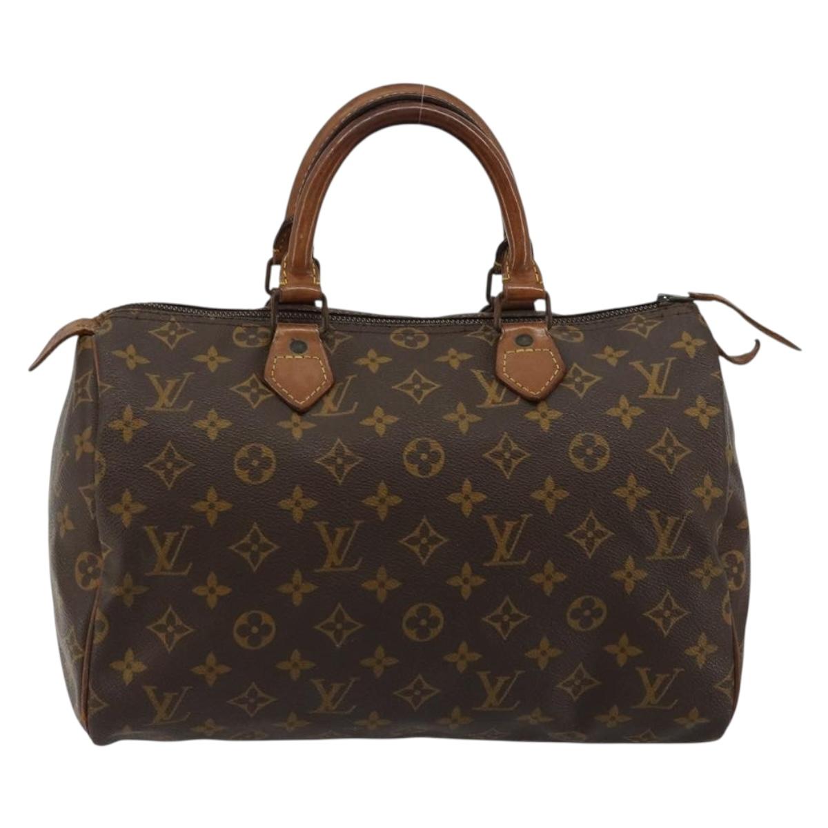 LOUIS VUITTON Monogram Speedy 30 Hand Bag M41526 LV Auth 177891